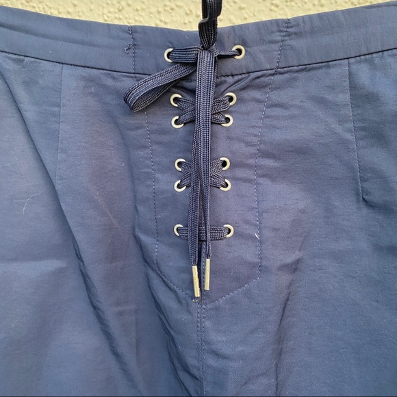 THE LIMITED skirt A-line corset back women’s lace up back navy blue business 4 - Picture 3 of 14